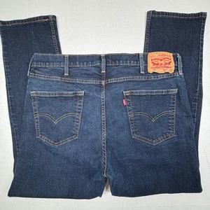 Pantalones de mezclilla Levi's 511 ajustados para hombre 40X30 lavado oscuro clásicos descontinuados usados en excelente estado - Imagen 1 de 10