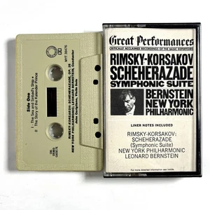 Rimsky-Korsakov: Scherazade Suite- Leonard Bernstein (1983) Cassette Tape Tested - Picture 1 of 3