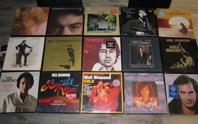 NEIL DIAMOND 🎄  15 SEALED RECORDS 🎄  - VELVET GLOVES & SPIT + 14 - Image 1 of 4