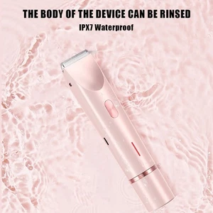 2 In 1 Waterproof Dual-Head Razor Electric Shaver Women Bikini Trimmer Tool - Picture 1 of 12