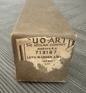 Duo Art Piano Roll 713187 Lets Wander Away - Played by Constance Mering - Picture 1 of 5