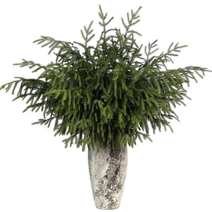 Real Touch Norfolk Pine Branch - 36" Artificial Christmas Green Plants Branch... - Picture 1 of 8