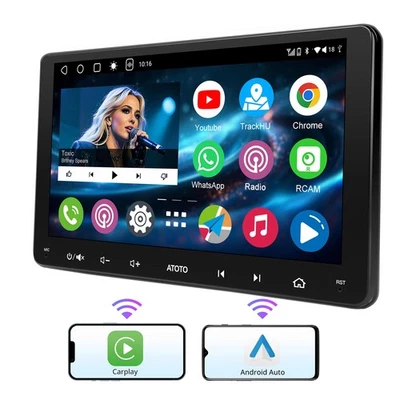 ATOTO A6 9 Zoll Doppel 2DIN Autoradio mit CarPlay Android Auto Dual Bluetooth - Bild 1 von 4