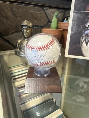 Béisbol Serie Mundial 1998 firmado por Scott Brosius WS MVP 21/10/98 con certificado de autenticidad Yankees Foto 1 de 3