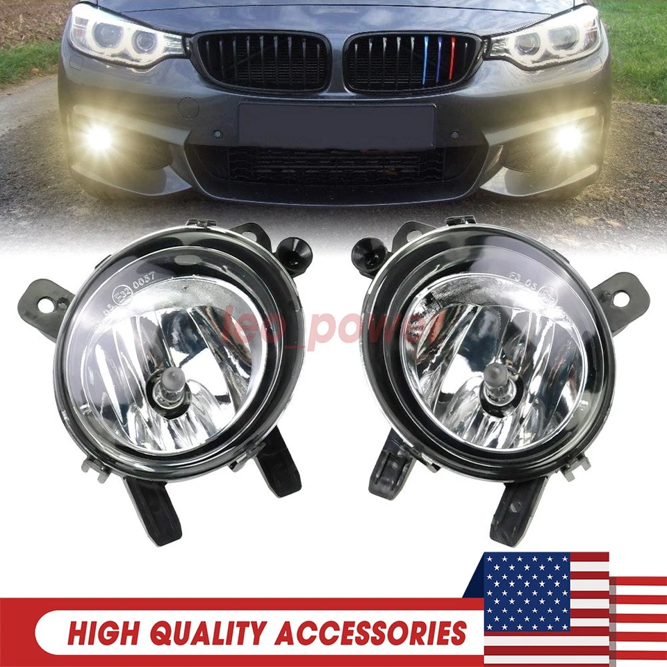 2x For BMW 12-18 F30 3 Series Sedan 320i 325i 328i 335i 428i 435i Fog Light Lamp Foto 1 de 4