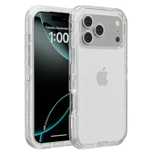 Funda transparente de alta resistencia OTT con clip para iPhone serie 17 - Imagen 1 de 13