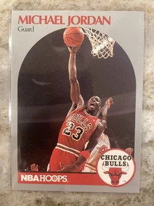 1990-91 NBA Hoops Michael Jordan #65 HOF Chicago Bulls North Carolina Tar Heels - Picture 1 of 2