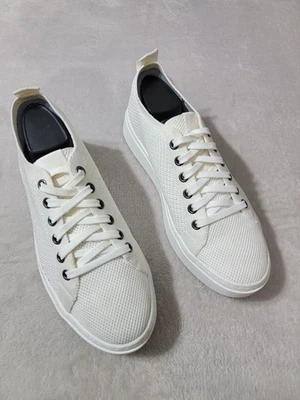 Zapatillas Mujer Eileen Fisher 8 Blancas Tejidas con Cordones Minimalistas Ligeras Cómodas Foto 1 de 4