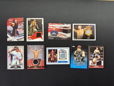 WWE THE MIZ Topps Lot of 9 Relic Shirt Swatch Mat numbered trading card lot - Image 1 of 4