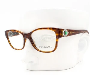 Bvlgari 4074B 5268 Anteojos Marrón Verde Tortuga con Cristales 51mm - Imagen 1 de 9