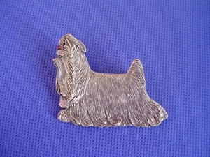 Yorkshire Terrier Anstecknadel Trab #31B Zinn Spielzeug Hund Schmuck von Cindy A. Conter - Bild 1 von 1
