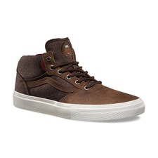 VANS Gilbert Crockett Pro Mid (Twill) Brown Skate Shoes MEN'S 7 WOMEN'S 8.5