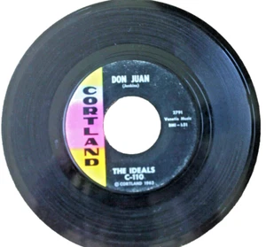 THE IDEALS 45: DON JUAN/THE GORILLA - CORTLAND 110 -60s DOO-WOP/R&B - VG - Picture 1 of 2