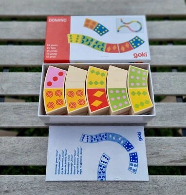 GOKI WOODEN DOMINO 55 pieces - Image 1 of 4