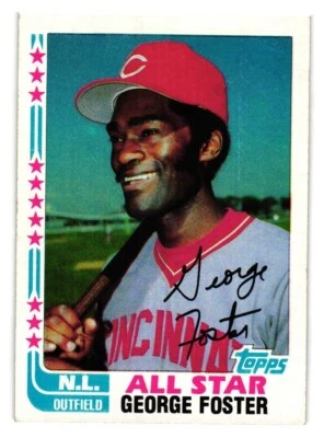 1982 Topps - #342 George Foster - Image 1 of 2