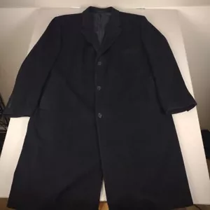Ralph Ralph Lauren RRL Wool Overcoat Men 52L Three Button Long Double RL - Picture 1 of 12