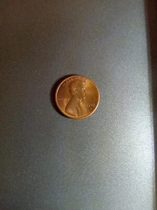 1987 D Lincoln Cent mit extra langem Schaft auf der 7 - Bild 1 von 2