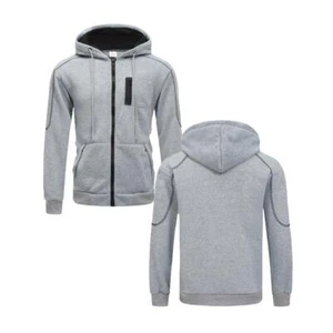 2025 New Men's Athletic Soft Sherpa Lined Fleece Zip Up Hoodie Sweater Jacket - Picture 1 of 18
