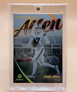 2023 Panini Luminance Names of the Game - Josh Allen #NG-3 SSP Case Hit Bills - Picture 1 of 2