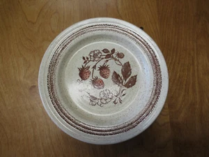 Churchill Homespun Stonecast WILD STRAWBERRY Dinner Plate 10 1/4"  6 available - Picture 1 of 3