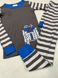 HANNA ANDERSSON  100% ORGANIC COTTON R2D2 STAR WARS  LONG JOHNS PAJAMAS 120 6  7 - Picture 1 of 5