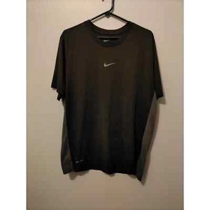 NIKE DRI FIT HERREN GROSSES SHIRT - SCHWARZ MIT GRAU TOP ZUSTAND - Bild 1 von 4