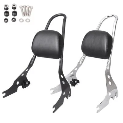 Passenger Backrest Sissy Bar for Harley Street XG 500 750 2015-2017 Chrome/Black - Image 1 of 4