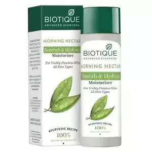 Biotique Morning Nectar 120ml | Natural Skin Moisturizer for Flawless Skin - Picture 1 of 8