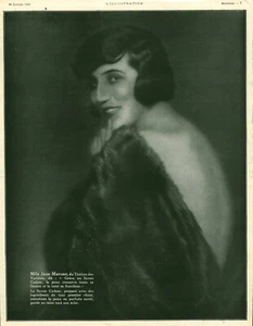 Publicité ancienne Mlle Jane Marnac théâtre variétés 1925 issue de  magazine  - Imagen 1 de 1