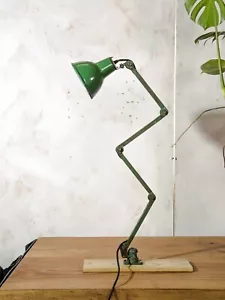 EDL Vintage Industrial Machinist 4 ARM Lamp 1950s Anglepoise with Labels RARE - Picture 1 of 19