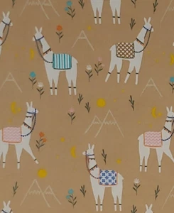 Llamas FLANNEL Cubby Bear WINDHAM Whistler Cotton Fabric BY THE YARD - Picture 1 of 3