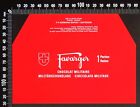2 Original Vintage Favarger (Swiss) 50g Swiss Army Chocolate Wrappers 70s -80s