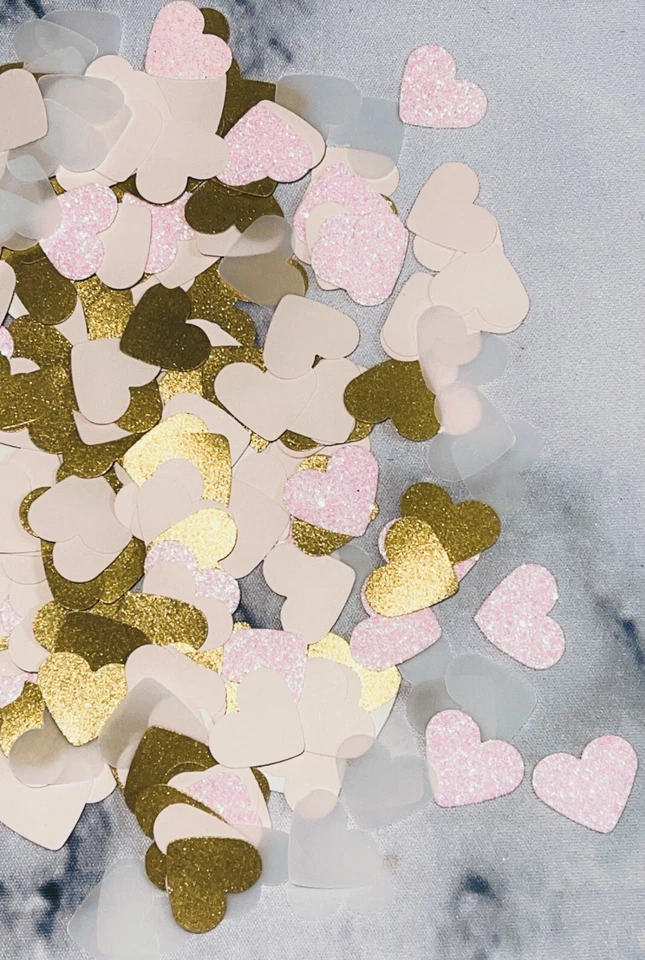 500 MINI CORAZONES CONFETI 1,59CM - PERFECTO PARA DECORAR PARA CUALQUIER OCASIÓN!! Foto 1 de 1