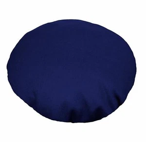Aw17n Royal Blue Round Shape 12oz Thick Cotton Canvas Cushion/Pillow Cover Size - Picture 1 of 5