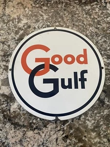 GOOD GULF PORZELLANSCHILD 10,5 ZOLL - Bild 1 von 2