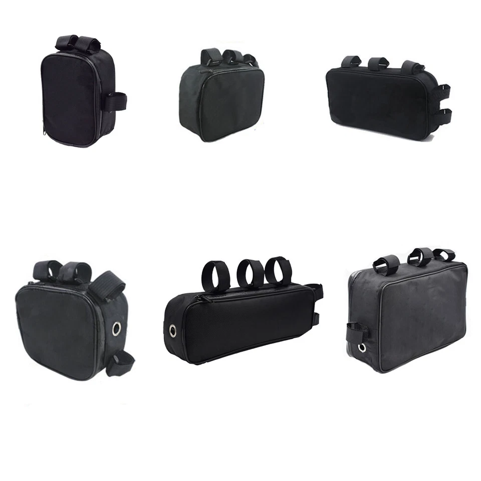 Bicycle Bike Tube Frame Pack Bag Case Battery li-ion Tool Box Storage MTB Ebike - Image 1 of 4