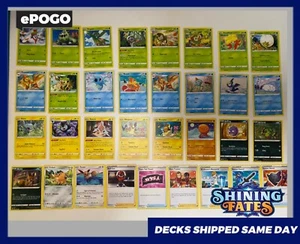 POKEMON DESTINOS BRILLANTES COMPLETO Lote de Tarjetas Completas Poco Comunes/Comunes CASI COMO NUEVO ✅ - Imagen 1 de 4