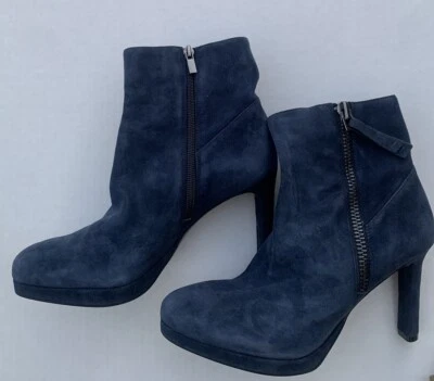 Botines de aguja Naturalizer para mujer talla 7M azul marino gamuza punta Tiana nuevos sin caja Foto 1 de 4