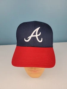 ATLANTA BRAVES MLB Adjustable Baseball Hat Cap '47 Brand Embroidered Logo VGC - Picture 1 of 14