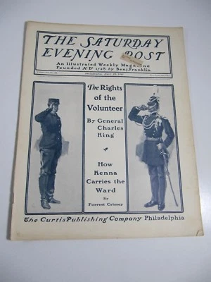 The Saturday Evening Post Magazine- April 20, 1901- The Rights of the Volunteer - Image 1 of 4