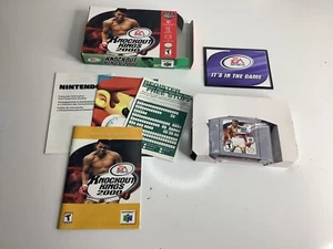 Knockout Kings 2000 N64 Complete CIB Good Condition w/ Rare Poster & Reg Card! - Picture 1 of 8