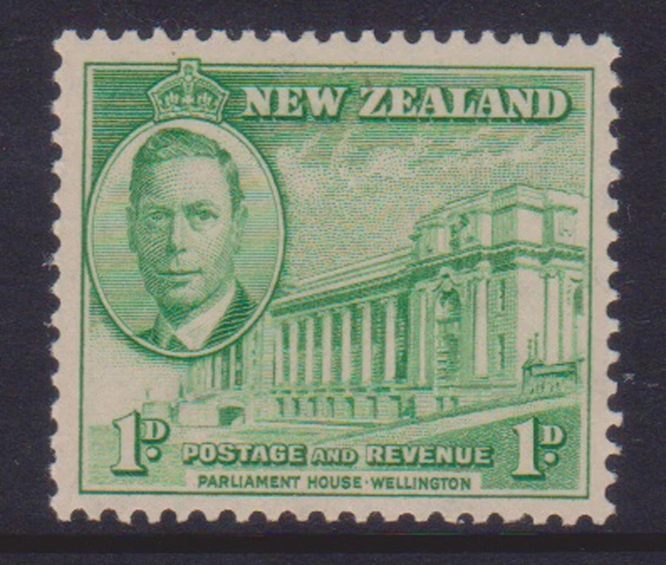 (F186-129) 1946 New Zealand 1d green peace stamp MUH (EC) - image 1 of 1