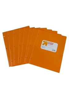 Target Up & Up 2-Pocket Portfolio Orange 3 Locher 8 ct Flexibel Poly - Bild 1 von 3