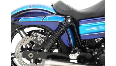🔥 Amortiguadores ajustables de altura de conducción premium negros 11" Harley Dyna 🔥 Foto 1 de 2