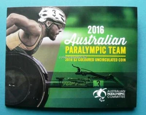 $2 PARALYMPIC MULTI COLOURED COMMEMORATIVE COIN IN FOLDER - NEW RELEASE - Picture 1 of 1