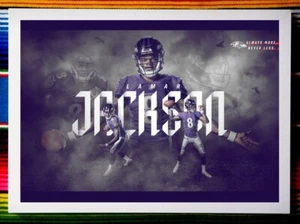 Framed BALTIMORE RAVENS NFL Poster LAMAR JACKSON - 84cm x 59.5cm x 3cm - Picture 1 of 4