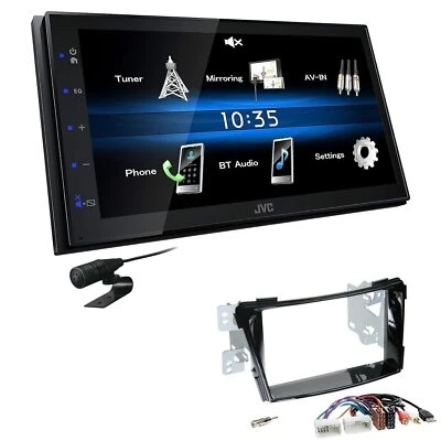 JVC 2 DIN Digital Autoradio Bluetooth USB für Hyundai i40 ab 2011 piano black - Bild 1 von 4