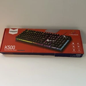 YINDIAO K500 Wired USB E-Sport 7 Colour Backlight Gaming Keyboard - Picture 1 of 7