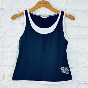 GIRLS LA MOVERS tank athletic top shirt bling clothes Black White Size M - Picture 1 of 5