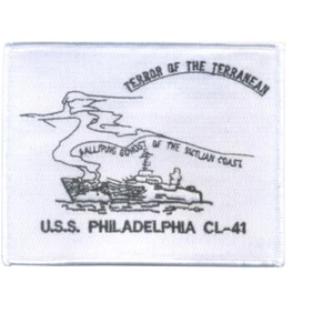 USS Philadelphia CL-41 Light Cruiser Ship Patch - Bild 1 von 6